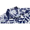 imageCOOFANDY Mens Hawaiian Shirts Short Sleeve Casual Button Down Tropical Beach ShirtBlue  White Floral