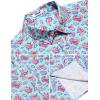 imageCOOFANDY Mens Hawaiian Shirts Short Sleeve Casual Button Down Tropical Beach ShirtGreen  Orange Paisley