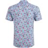 imageCOOFANDY Mens Hawaiian Shirts Short Sleeve Casual Button Down Tropical Beach ShirtGreen  Orange Paisley