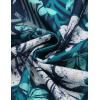 imageCOOFANDY Mens Hawaiian Shirts Short Sleeve Casual Button Down Tropical Beach ShirtGreen  White Floral