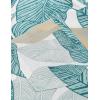imageCOOFANDY Mens Hawaiian Shirts Short Sleeve Casual Button Down Tropical Beach ShirtGreen  Yellow Leaf