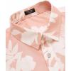 imageCOOFANDY Mens Hawaiian Shirts Short Sleeve Casual Button Down Tropical Beach ShirtPink  White Floral