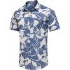 imageCOOFANDY Mens Hawaiian Shirts Short Sleeve Casual Button Down Tropical Beach ShirtPurple  White Floral