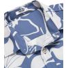 imageCOOFANDY Mens Hawaiian Shirts Short Sleeve Casual Button Down Tropical Beach ShirtPurple  White Floral