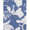imageCOOFANDY Mens Hawaiian Shirts Short Sleeve Casual Button Down Tropical Beach ShirtPurple  White Floral