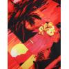 imageCOOFANDY Mens Hawaiian Shirts Short Sleeve Casual Button Down Tropical Beach ShirtSunset Red