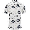 imageCOOFANDY Mens Hawaiian Shirts Short Sleeve Casual Button Down Tropical Beach ShirtWhite  Black Floral