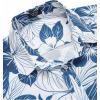 imageCOOFANDY Mens Hawaiian Shirts Short Sleeve Casual Button Down Tropical Beach ShirtWhite  Blue Floral
