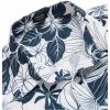 imageCOOFANDY Mens Hawaiian Shirts Short Sleeve Casual Button Down Tropical Beach ShirtWhite  Navy Blue Floral