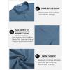imageCOOFANDY Mens Henley Shirts Band Collar Short Sleeve TShirts Casual Summer Beach Shirt Hippie Fashion Hawaiian ShirtDark Blue
