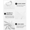 imageCOOFANDY Mens Henley Shirts Band Collar Short Sleeve TShirts Casual Summer Beach Shirt Hippie Fashion Hawaiian ShirtWhite