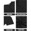 imageCOOFANDY Mens Henley Shirts Cotton Short Sleeve Casual TShirt Button Henley Basic Tee Lightweight Summer TopAll Black