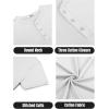 imageCOOFANDY Mens Henley Shirts Cotton Short Sleeve Casual TShirt Button Henley Basic Tee Lightweight Summer TopAll White