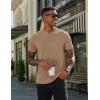 imageCOOFANDY Mens Henley Shirts Cotton Short Sleeve Casual TShirt Button Henley Basic Tee Lightweight Summer TopKhaki