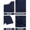 imageCOOFANDY Mens Henley Shirts Cotton Short Sleeve Casual TShirt Button Henley Basic Tee Lightweight Summer TopNavy Blue