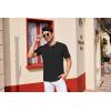 imageCOOFANDY Mens Henley Shirts Short Sleeve Casual Basic Tee Summer Button Henley Soild T ShirtsBlack