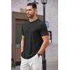 imageCOOFANDY Mens Henley Shirts Short Sleeve Casual Basic Tee Summer Button Henley Soild T ShirtsBlack