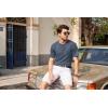 imageCOOFANDY Mens Henley Shirts Short Sleeve Casual Basic Tee Summer Button Henley Soild T ShirtsNavy Blue