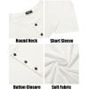 imageCOOFANDY Mens Henley Shirts Short Sleeve Casual Basic Tee Summer Button Henley Soild T ShirtsWhite