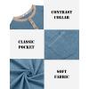 imageCOOFANDY Mens Henley Shirts Short Sleeve Casual Button TShirts Basic Tee Shirts Summer Vintage T Shirts with PocketDark Blue