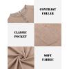imageCOOFANDY Mens Henley Shirts Short Sleeve Casual Button TShirts Basic Tee Shirts Summer Vintage T Shirts with PocketKhaki