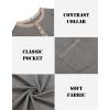 imageCOOFANDY Mens Henley Shirts Short Sleeve Casual Button TShirts Basic Tee Shirts Summer Vintage T Shirts with PocketLight Grey