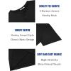 imageCOOFANDY Mens Henley Shirts Short Sleeve Casual Summer Basic T Shirt Soild Button Tee TopAblack