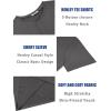 imageCOOFANDY Mens Henley Shirts Short Sleeve Casual Summer Basic T Shirt Soild Button Tee TopAdark Grey