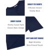 imageCOOFANDY Mens Henley Shirts Short Sleeve Casual Summer Basic T Shirt Soild Button Tee TopAnavy Blue