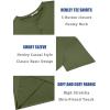 imageCOOFANDY Mens Henley Shirts Short Sleeve Casual Summer Basic T Shirt Soild Button Tee TopB2 Pack BlackArmy Green