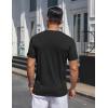imageCOOFANDY Mens Henley Shirts Short Sleeve Collarless Button TShirt Fashion Casual Basic Tee TopsBlack