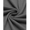 imageCOOFANDY Mens Henley Shirts Short Sleeve Collarless Button TShirt Fashion Casual Basic Tee TopsDark Grey