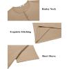 imageCOOFANDY Mens Henley Shirts Short Sleeve Collarless Button TShirt Fashion Casual Basic Tee TopsKhaki