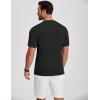 imageCOOFANDY Mens Henley Shirts Short Sleeve Ribbed TShirts Bodybuilding Workout Tee ShirtsBlack