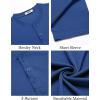 imageCOOFANDY Mens Henley Shirts Short Sleeve Ribbed TShirts Bodybuilding Workout Tee ShirtsBlue