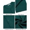 imageCOOFANDY Mens Henley Shirts Short Sleeve Ribbed TShirts Bodybuilding Workout Tee ShirtsGreen