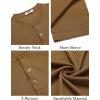 imageCOOFANDY Mens Henley Shirts Short Sleeve Ribbed TShirts Bodybuilding Workout Tee ShirtsLight Brown