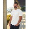 imageCOOFANDY Mens Henley Shirts Short Sleeve Tshirt Basic Button Tees Summer Ribbed Pocket T Shirt Casual Stretch TopsWhite