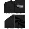 imageCOOFANDY Mens Henley TShirts Short Sleeve Casual Button Henley Shirts Band Collar Tee Summer Beach Hippie ShirtsBlack