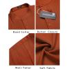 imageCOOFANDY Mens Henley TShirts Short Sleeve Casual Button Henley Shirts Band Collar Tee Summer Beach Hippie ShirtsCaramel