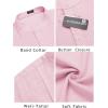 imageCOOFANDY Mens Henley TShirts Short Sleeve Casual Button Henley Shirts Band Collar Tee Summer Beach Hippie ShirtsPink