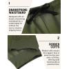 imageCOOFANDY Mens Joggers Drawstring Jogger Sweatpants with Zipper Pockets Lightweight Slim Fit Athletic Track PantsArmy Green