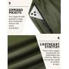 imageCOOFANDY Mens Joggers Drawstring Jogger Sweatpants with Zipper Pockets Lightweight Slim Fit Athletic Track PantsArmy Green