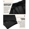 imageCOOFANDY Mens Joggers Drawstring Jogger Sweatpants with Zipper Pockets Lightweight Slim Fit Athletic Track PantsBlack