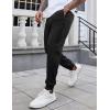 imageCOOFANDY Mens Joggers Drawstring Jogger Sweatpants with Zipper Pockets Lightweight Slim Fit Athletic Track PantsBlack