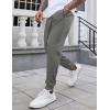 imageCOOFANDY Mens Joggers Drawstring Jogger Sweatpants with Zipper Pockets Lightweight Slim Fit Athletic Track PantsDark Gray