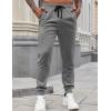 imageCOOFANDY Mens Joggers Drawstring Jogger Sweatpants with Zipper Pockets Lightweight Slim Fit Athletic Track PantsDark Gray
