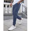 imageCOOFANDY Mens Joggers Drawstring Jogger Sweatpants with Zipper Pockets Lightweight Slim Fit Athletic Track PantsGray Blue