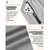 imageCOOFANDY Mens Joggers Drawstring Jogger Sweatpants with Zipper Pockets Lightweight Slim Fit Athletic Track PantsLight Gray Heather