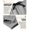 imageCOOFANDY Mens Joggers Drawstring Jogger Sweatpants with Zipper Pockets Lightweight Slim Fit Athletic Track PantsMid Gray Heather